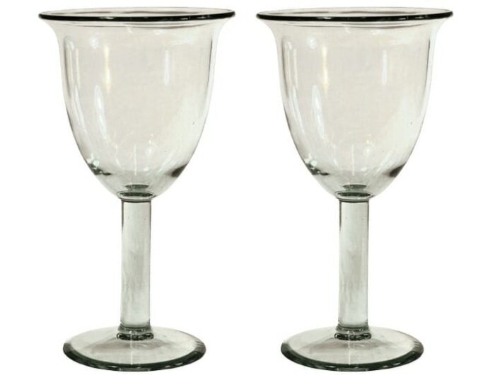 verres a cocktail tulipe verre souffle lisse 2