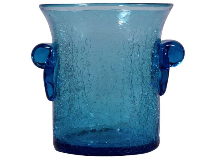 seau a glace mini en verre souffle bleu turquoise 2