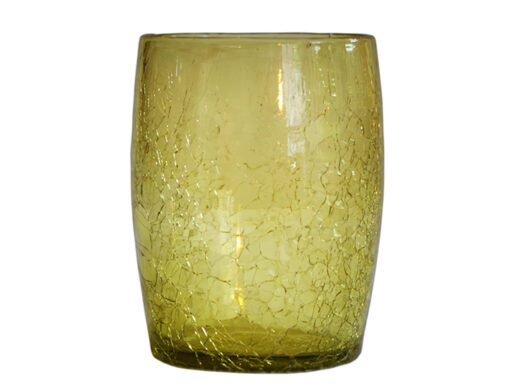 gobelet verre souffle miel clair 02