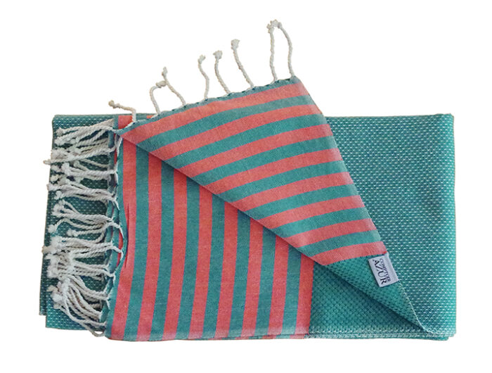 fouta-tunisienne-bleue-rayee-orange